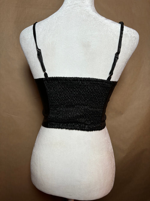 Active USA size medium faux leather tank LIKE NEW