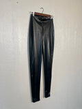 Pretty Little Thing size 4 faux leather leggings GENTLY USED