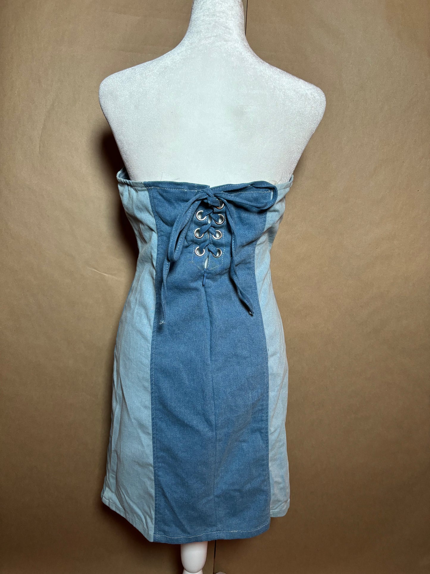 Andree by Unit size small denim dress set NEW WITH TAGS