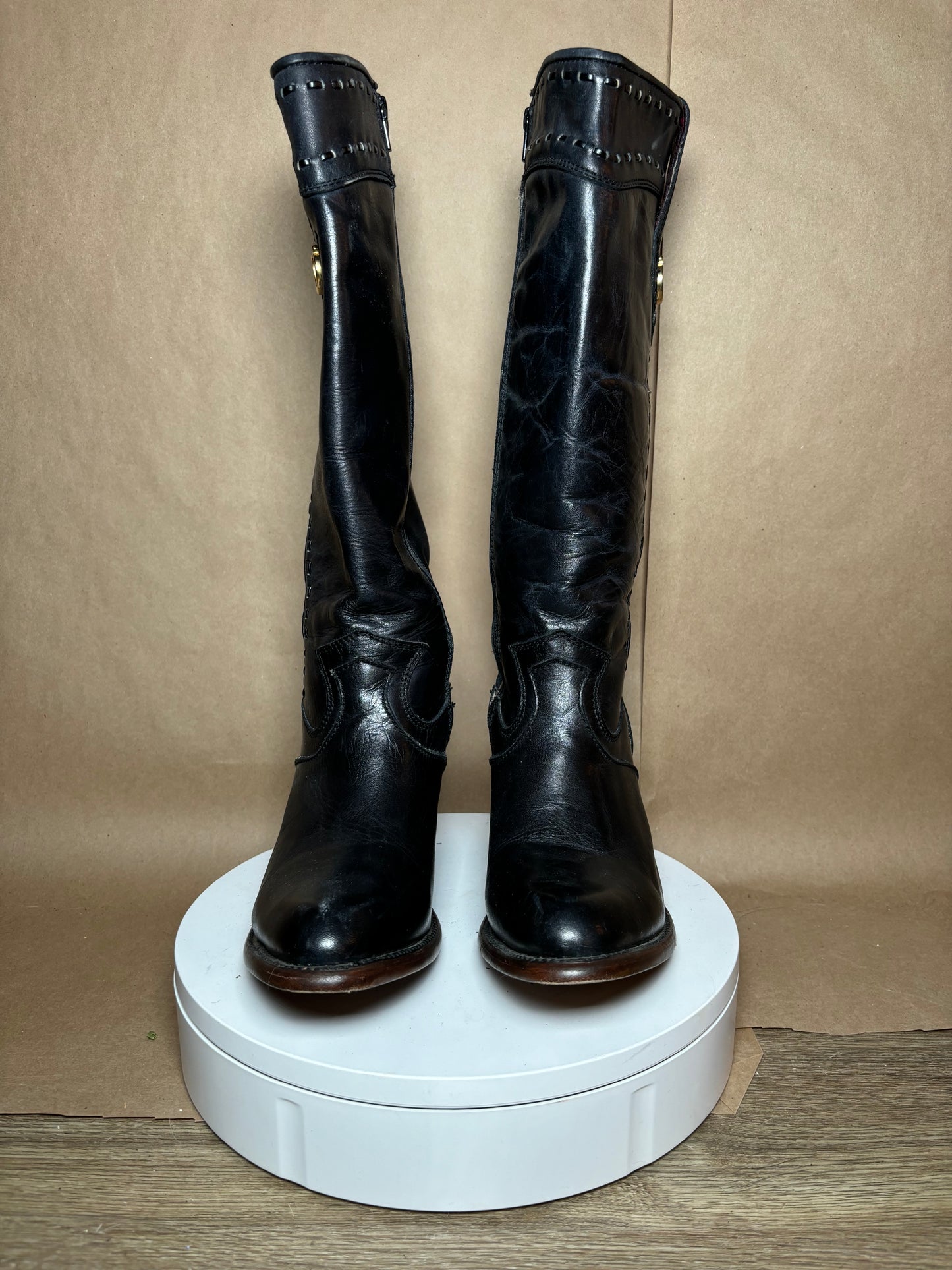 Esquivias size 9.5 Helena black boots LIKE NEW