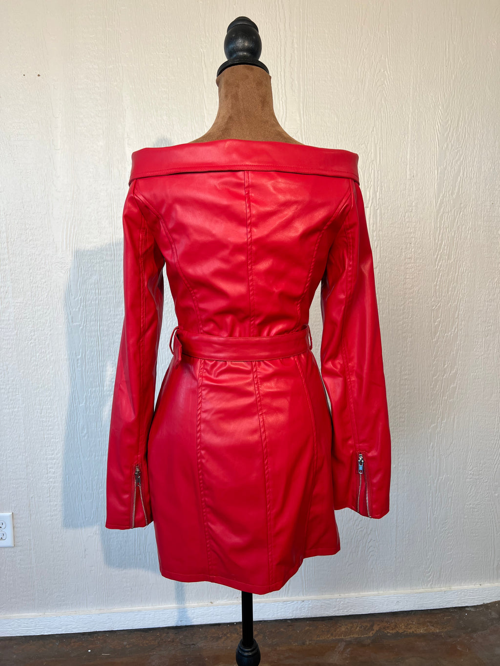 Hot & Delicious size small leather dress LIKE NEW