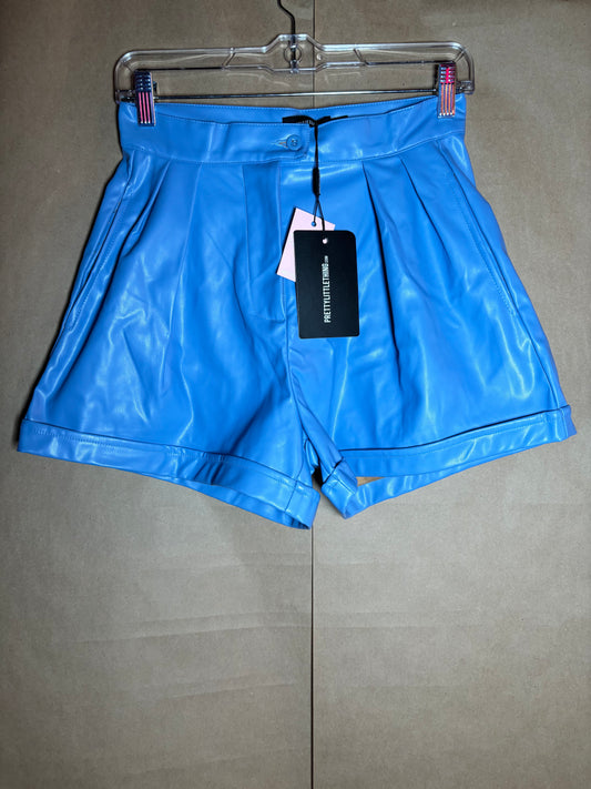 Pretty Little Thing size small faux leather shorts NEW WITH TAGS