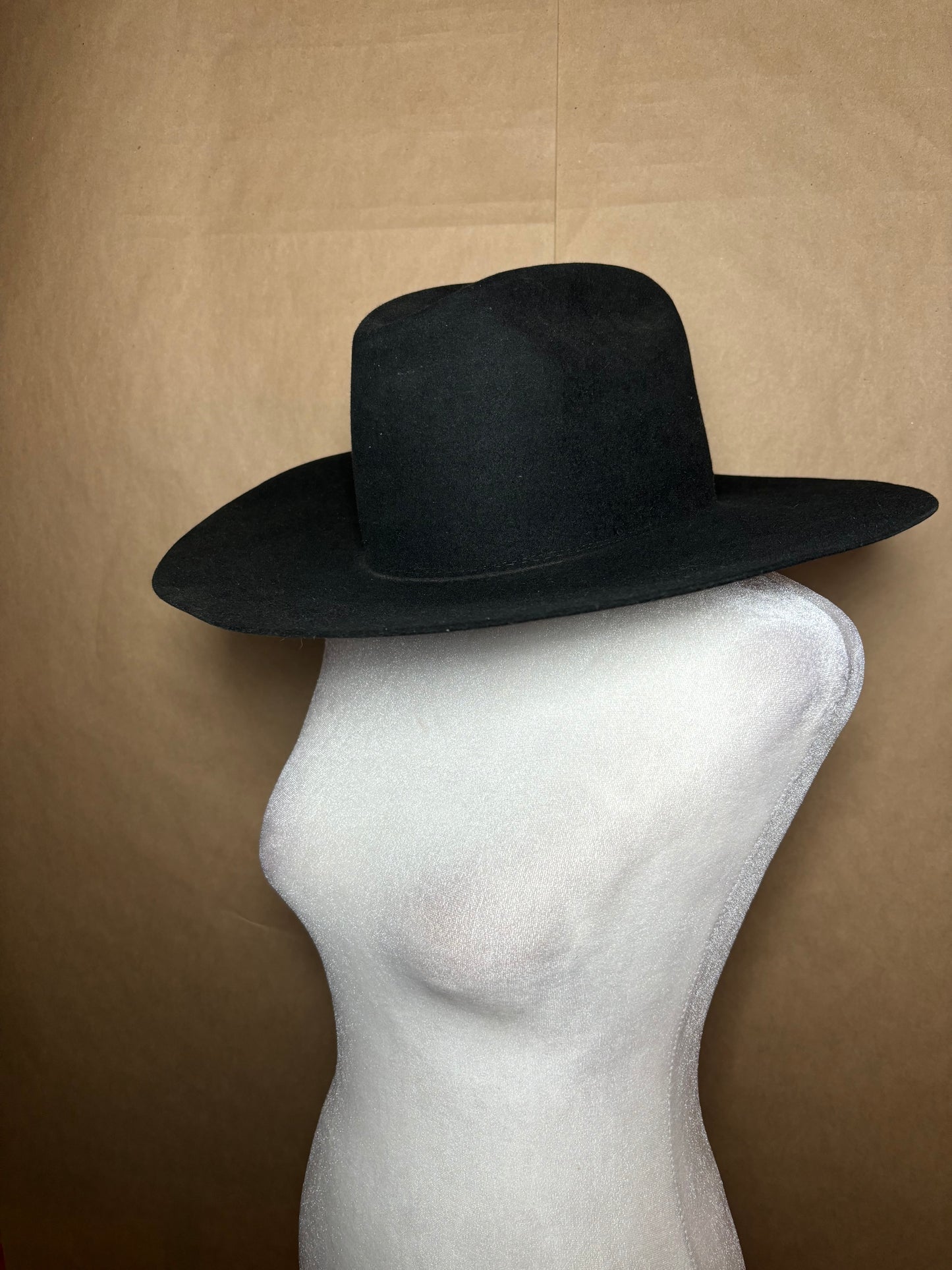 Rodeo King size 7 1/8  5x black felt hat NEW WITHOUT TAGS