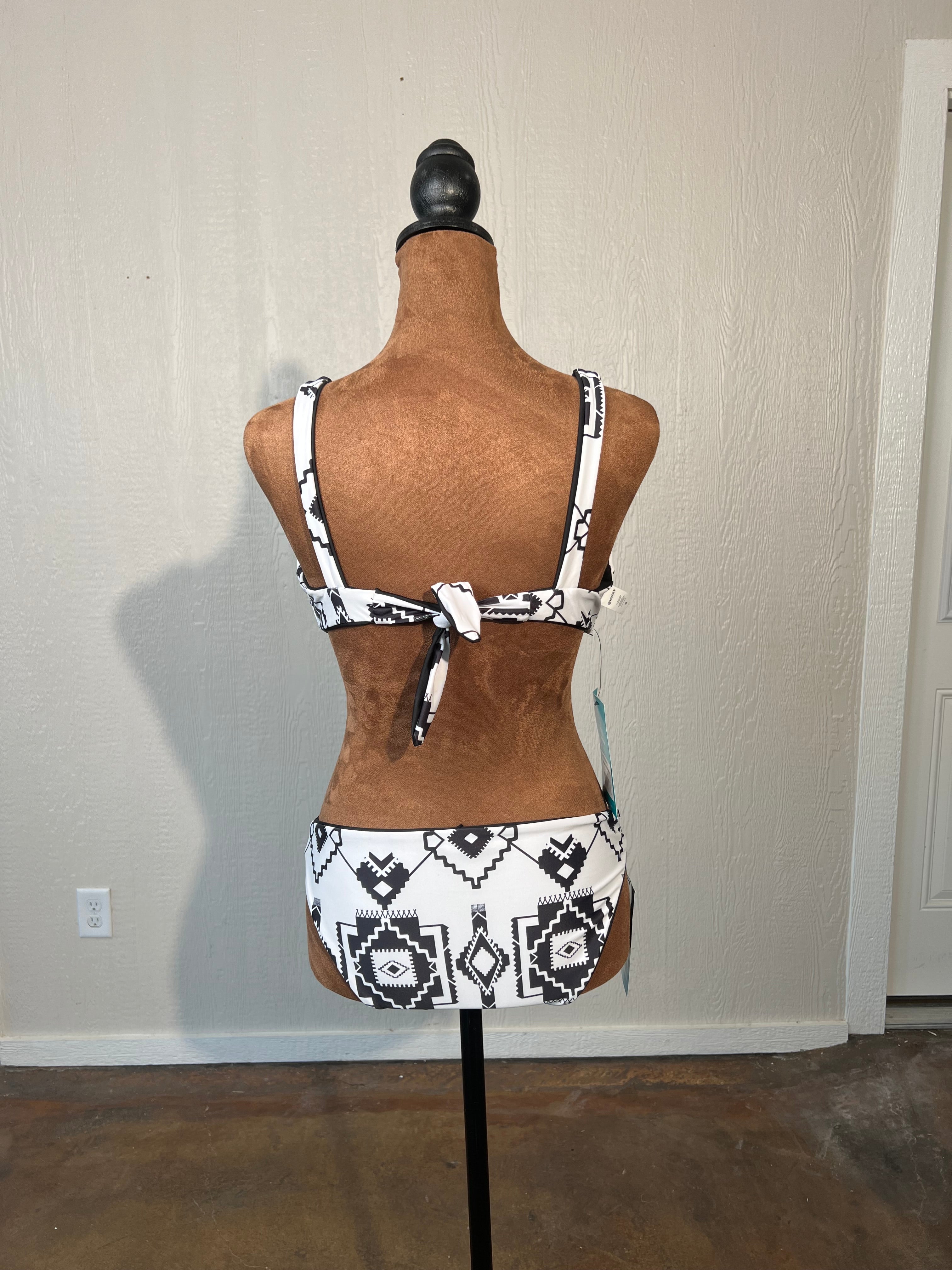 HOOEY size small reversable bikini NWT