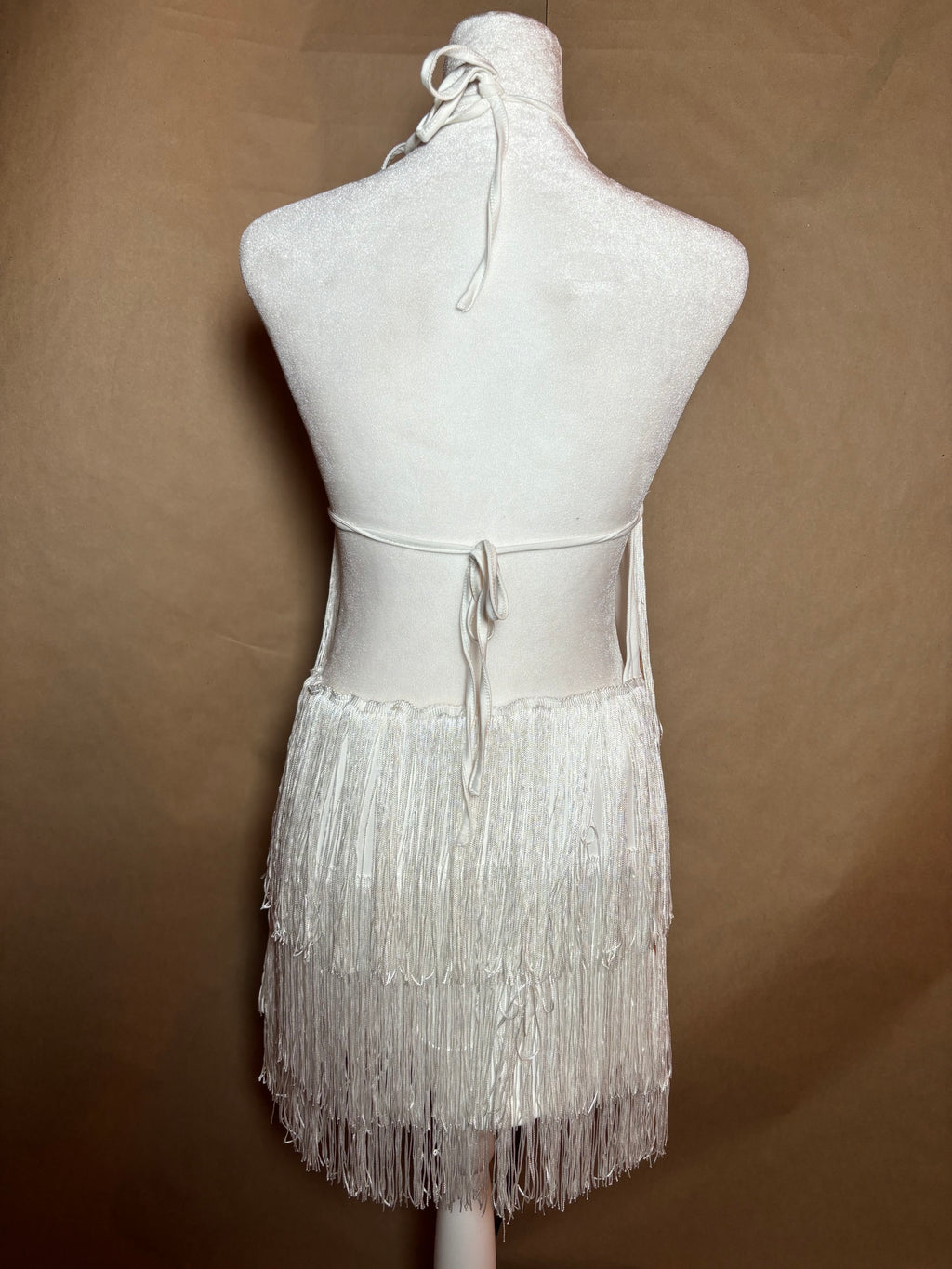 Simple size small mini fringe dress LIKE NEW