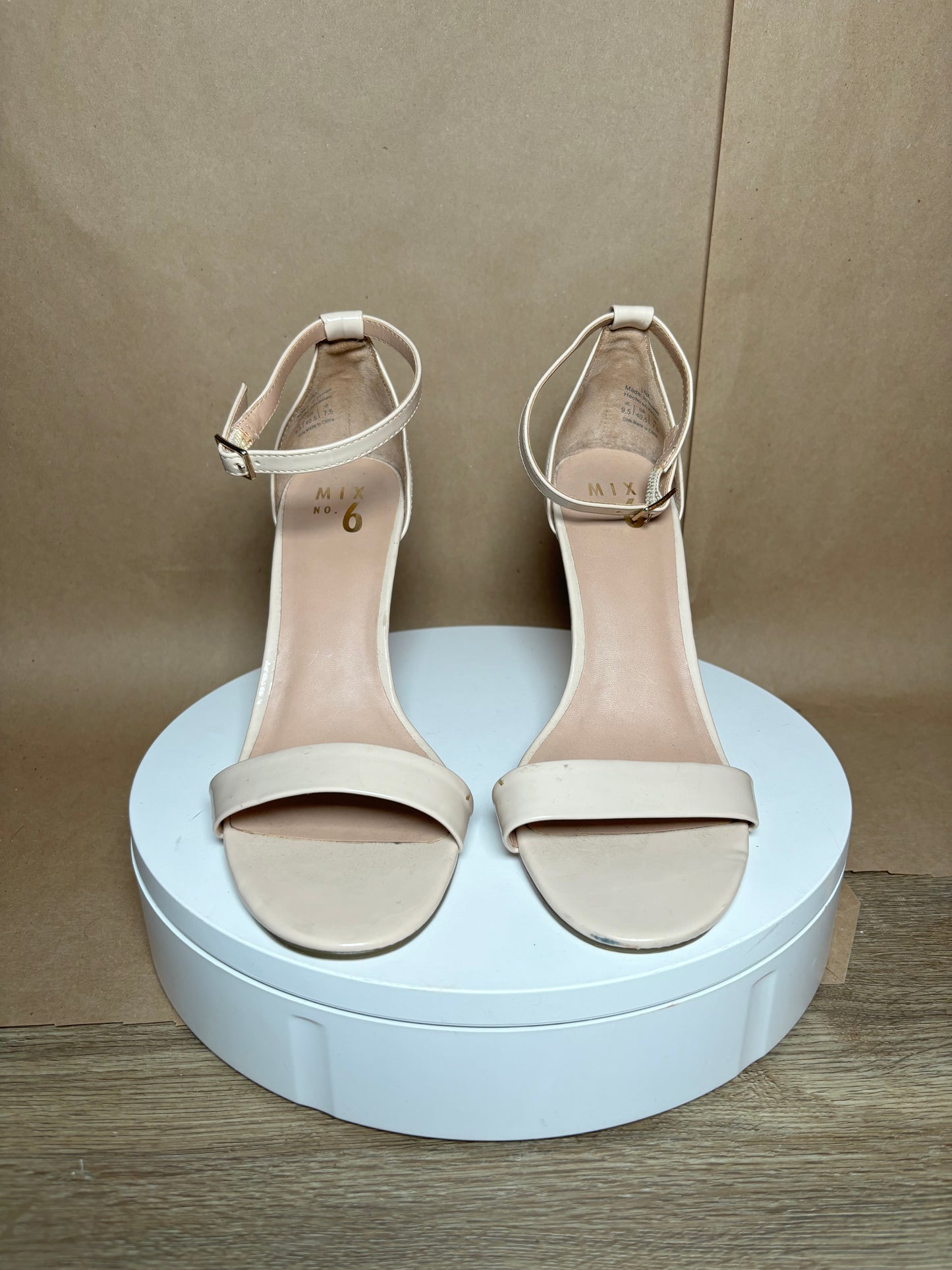 Mix NO. 6 size 9.5 nude heels GENTLY USED