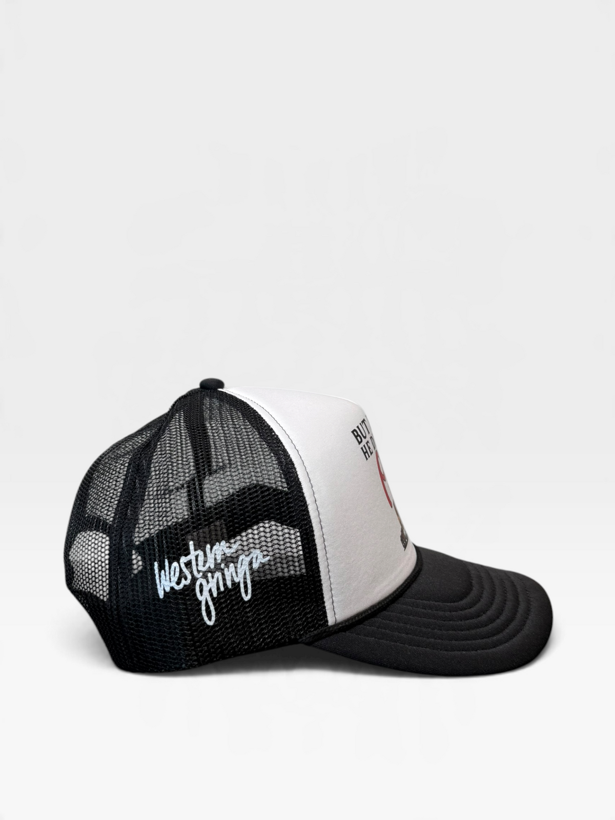 “But daddy he drives a Pete” in white