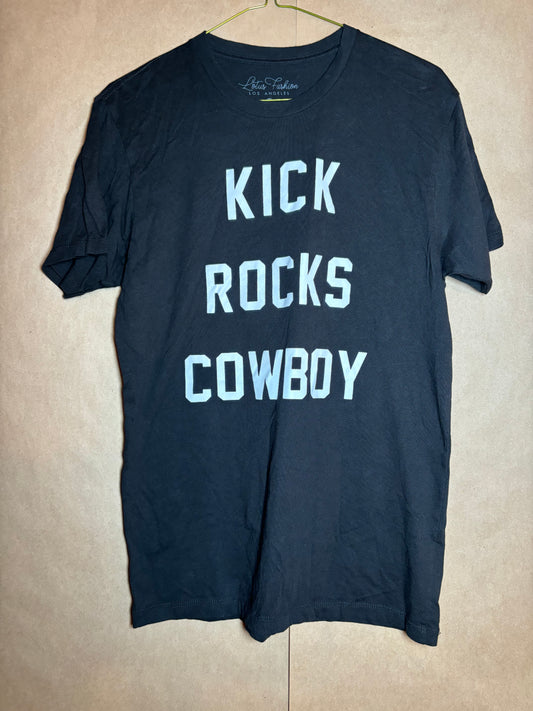 Kick Rocks Cowboy size small tee LIKE NEW