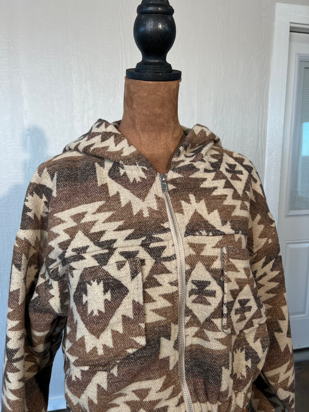 LELIS size small cropped hooded jacket GENTLY USED