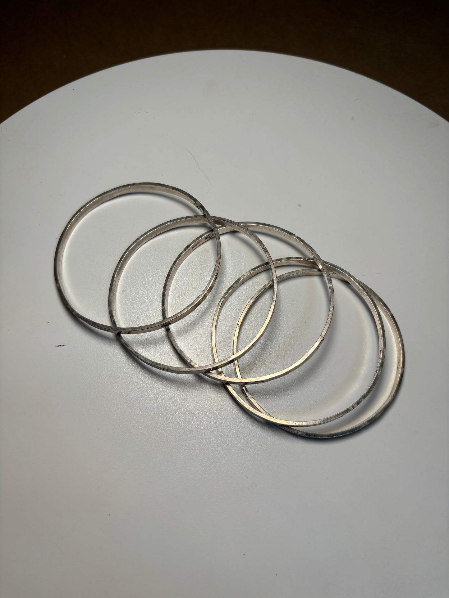 Native Sterling Silver bangles made by Grateful J