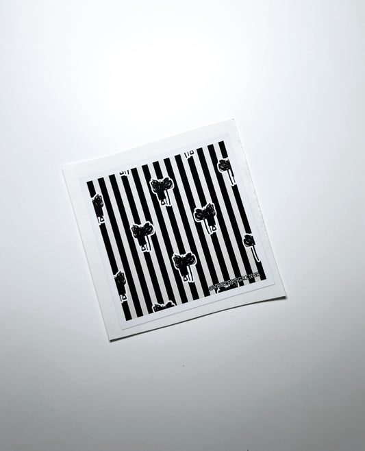 stripes & saddles sticker