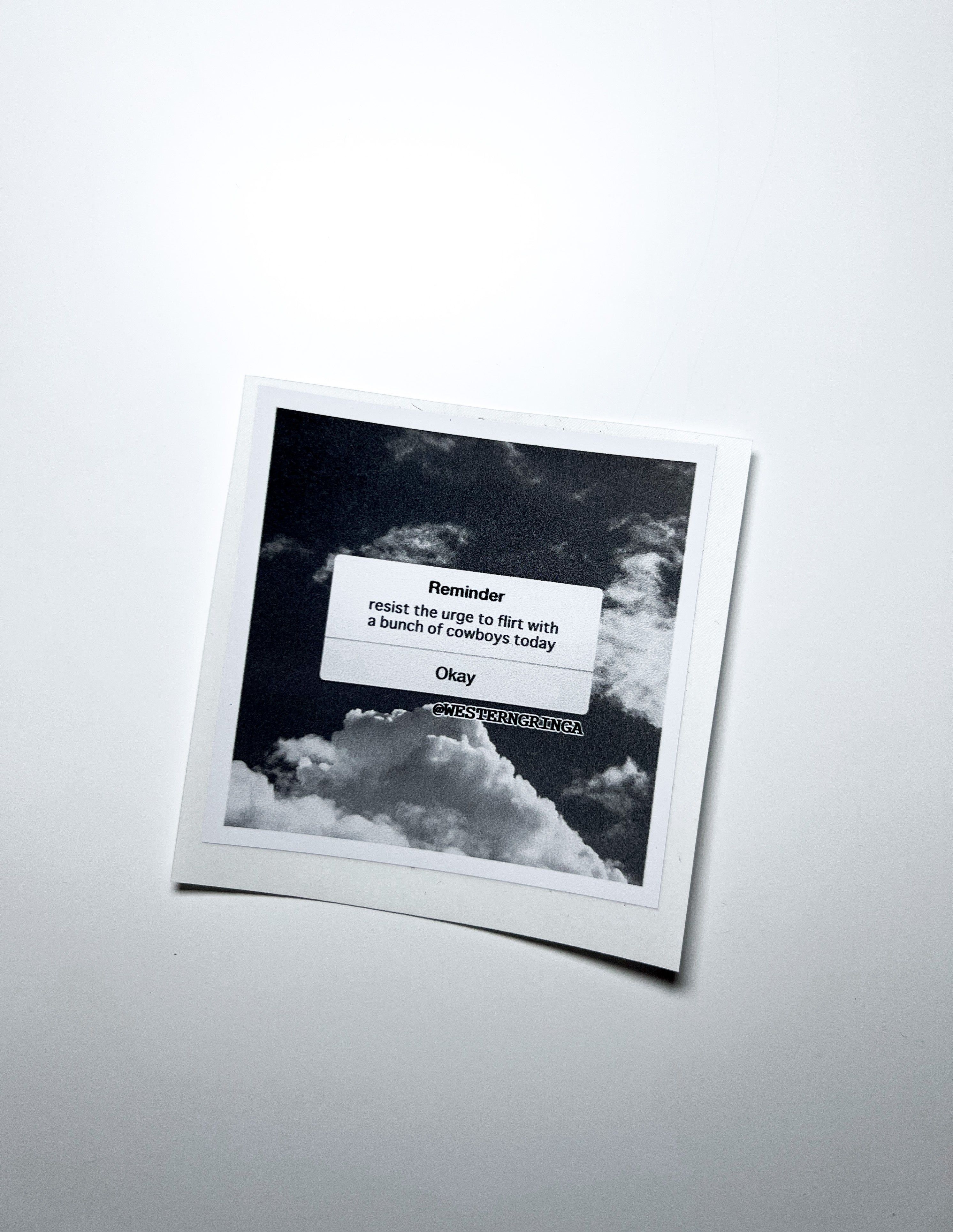 reminder sticker