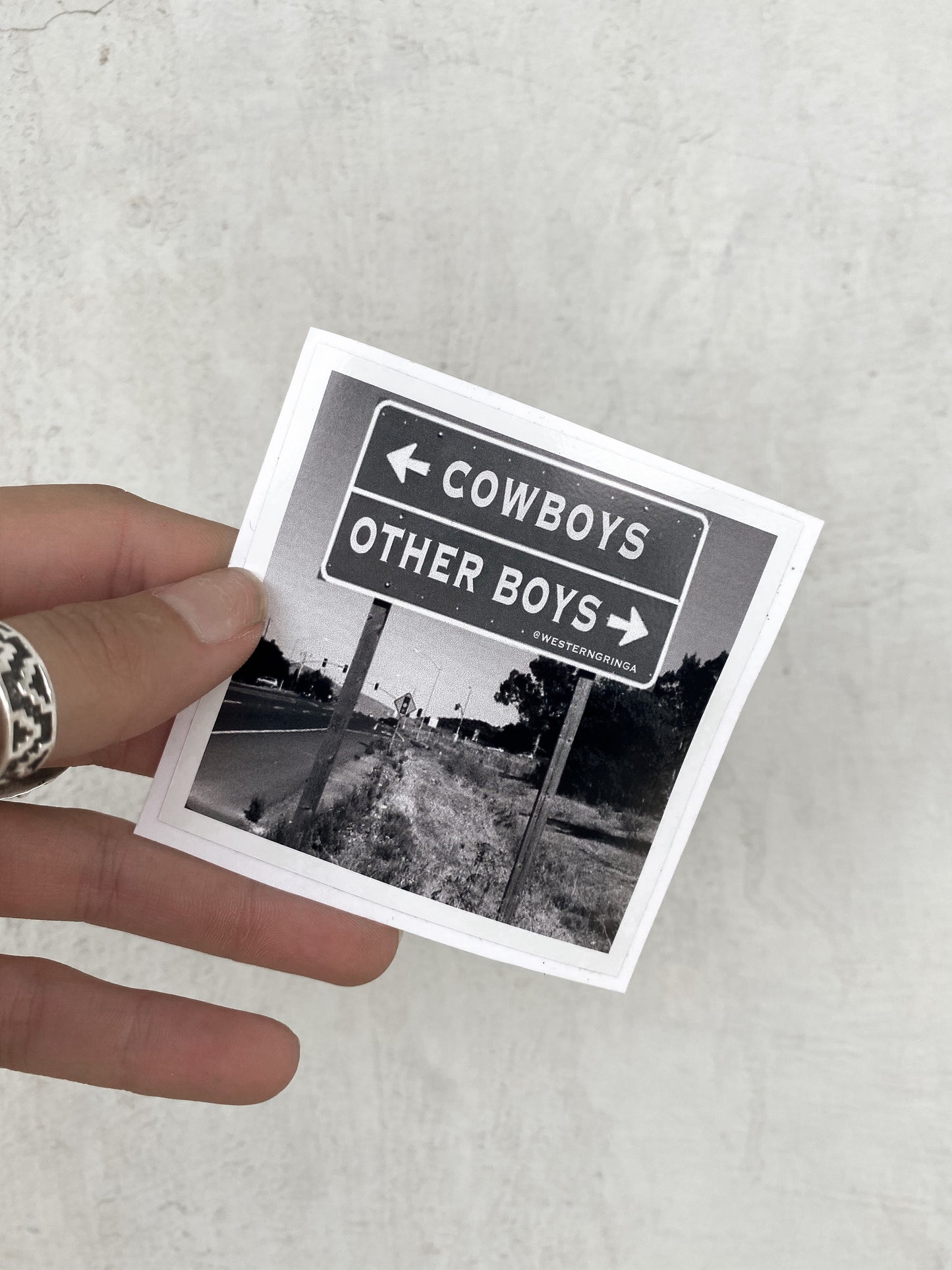 cowboys or other boys sticker